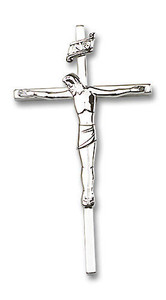 Extra Large Simple Crucifix Pendant - Sterling Silver 1 7/8 x 1 0030SS Extra Large Simple Crucifix Pendant - Sterling Silver 1 7/8 x 1 0030SS