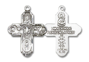 Catholic Lot Medals Miraculous Medal Virgin of Carmel 5 Way Cross Religious