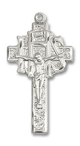 Large IHS Crucifix Pendant - Sterling Silver 1 1/4 x 5/8 0099SS Large IHS Crucifix Pendant - Sterling Silver 1 1/4 x 5/8 0099SS