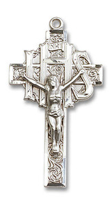IHS Crucifix Pendant - Sterling Silver 1 7/8 x 1 0100SS IHS Crucifix Pendant - Sterling Silver 1 7/8 x 1 0100SS