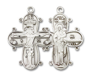 Large Christine of Denmark Cross Pendant - Sterling Silver 1 1/8 x 3/4 0264SS Large Christine of Denmark Cross Pendant - Sterling Silver 1 1/8 x 3/4 0264SS