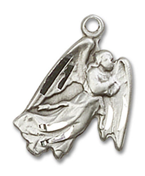 Guardian Angel Pendant - Sterling Silver 5/8 x 1/2 5642SS