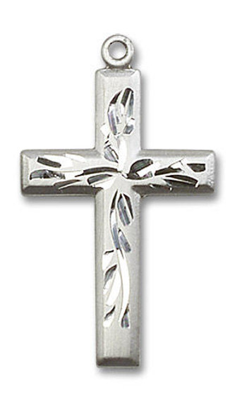 Extra Large Cross Pendant - Sterling Silver 1 1/8 x 5/8 5924SS