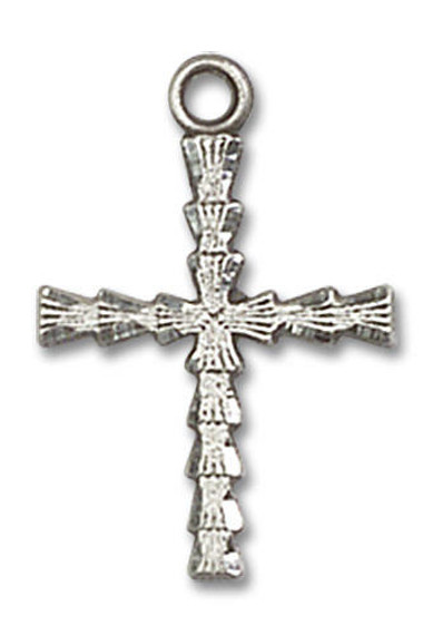 Cross Pendant - Sterling Silver 3/4 x 1/2 6069SS