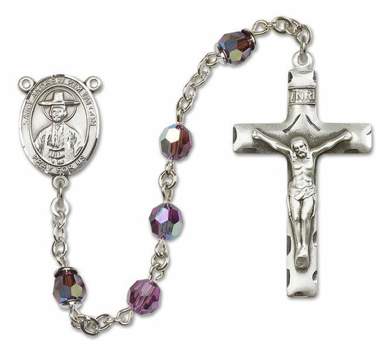 St Andrew Kim Taegon Sterling Silver Rosary - 16 Color Options 8373/0644