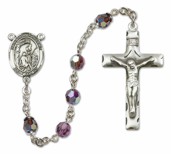 Paul The Hermit Sterling Silver Rosary - 16 Color Options 8394/0644