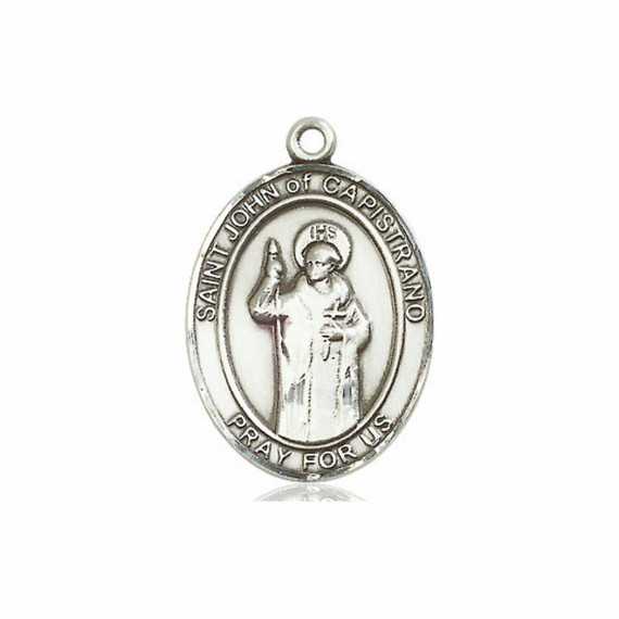 St John of Capistrano Medal - Sterling Silver Oval Pendant 3 Sizes