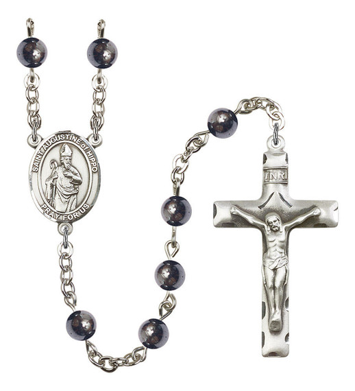 St Augustine of Hippo Rosary - 7 Bead Options 8202SS