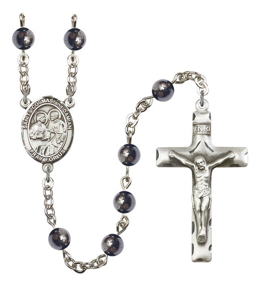 Sts Cosmas and Damian Rosary - 7 Bead Options 8132SS