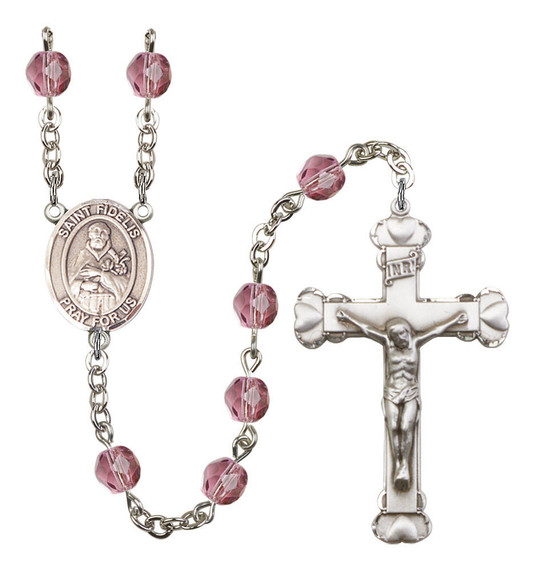 St Fidelis Rosary - 6MM Fire Polished Beads 8426SS