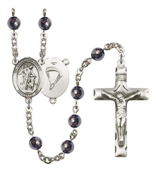 Guardian Angel/Paratrooper Rosary - 7 Bead Options 8118SS7