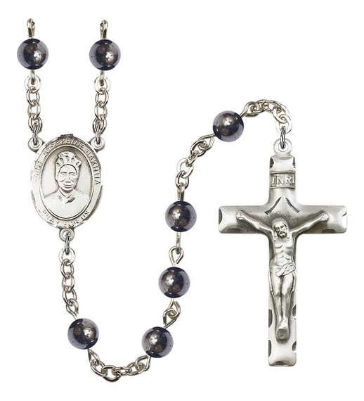 St Josephine Bakhita Rosary - 7 Bead Options 8360SS