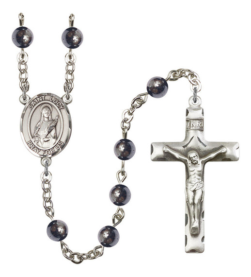 St Lucy Rosary - 7 Bead Options 8422SS