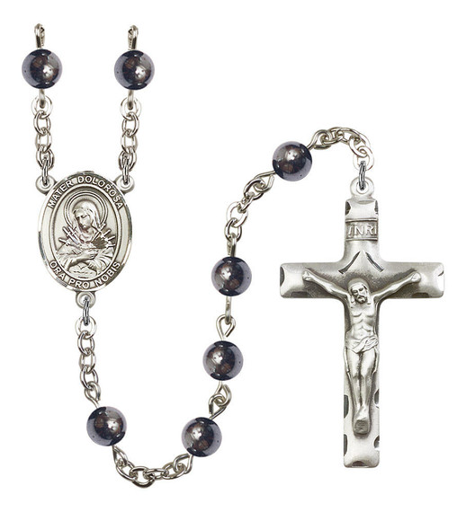Mater Dolorosa Rosary - 7 Bead Options 8290SS