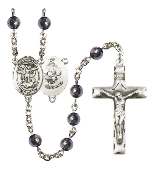 St Michael / Marines Rosary - 7 Bead Options 8076S4SS