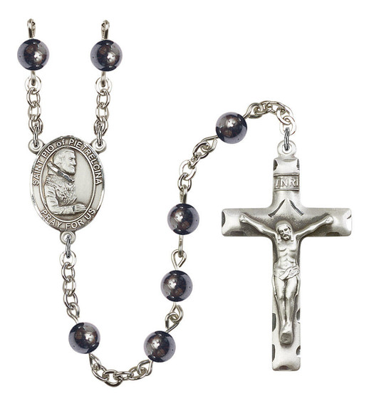 St Pio of Pietrelcina Rosary - 7 Bead Options 8125SS