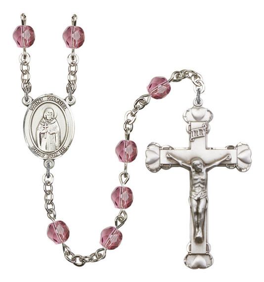 St Samuel Rosary - 6MM Fire Polished Beads 8259SS