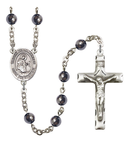 Virgen De La Merced Rosary - 7 Bead Options 8289SPSS