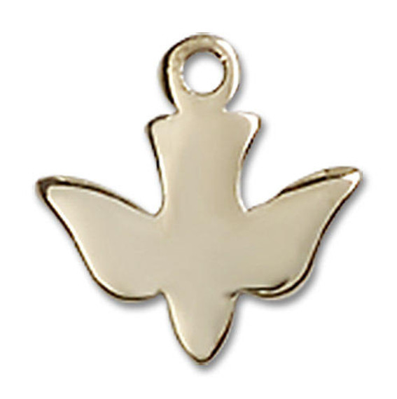 Holy Spirit Dove Pendant Charm - 14kt Gold 0225