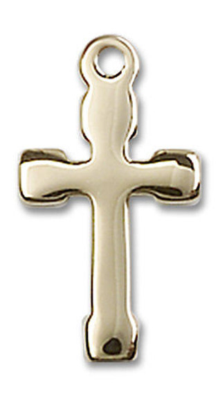 Cross Pendant - 14kt Gold 5/8 x 3/8 2520