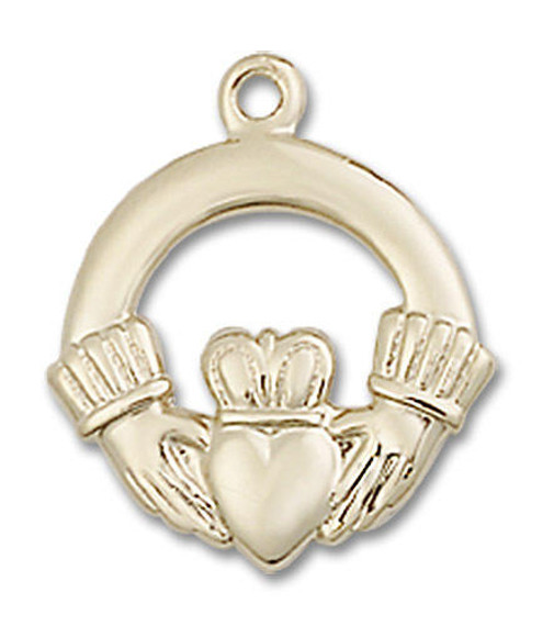 Claddagh Pendant - 14kt Gold 5/8 x 1/2 4138