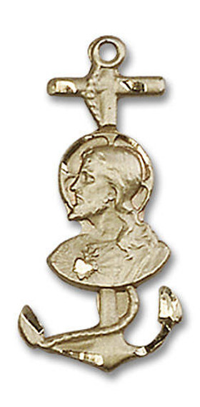 Christ is My Anchor Pendant - 14kt Gold 7/8 x 3/8 5645