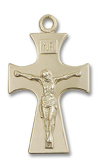 Extra Large Celtic Crucifix Pendant - 14kt Gold 1 1/2 x 7/8 5674