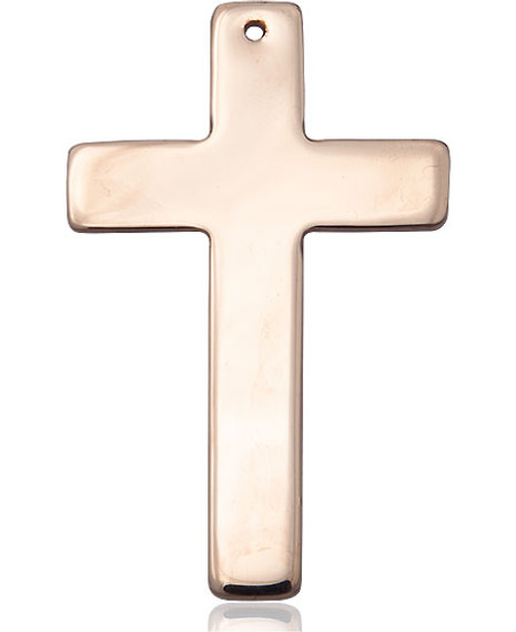 Extra Large Simple Cross Pendant - 14kt Gold 1 3/4" x 1"