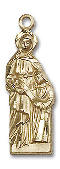 Large St Ann Pendant - 14kt Gold 1 x 3/8 5932