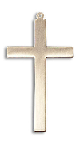 Simple Pectoral Cross Pendant - 14kt Gold 2 5/8 x 1 3/8 5960