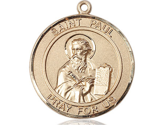 St. Paul Medal - 14kt Gold Round Pendant