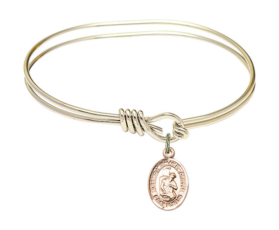 Blessed Herman The Cripple Eye Hook Bangle Bracelet - Gold-Filled Charm 9403GF