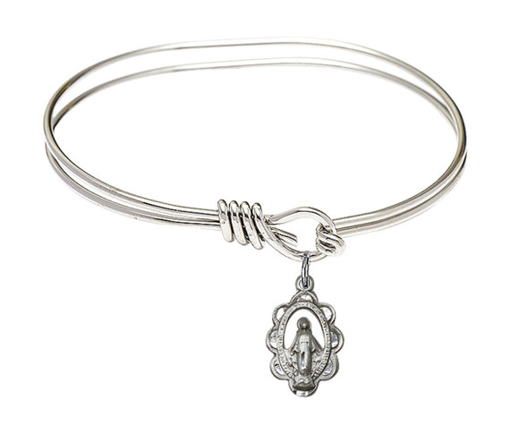 Miraculous Eye Hook Bangle Bracelet - Sterling Silver Charm 1610SS