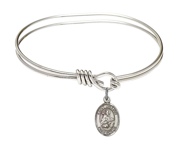 St William of Rochester Eye Hook Bangle Bracelet - Sterling Silver Charm 9114SS