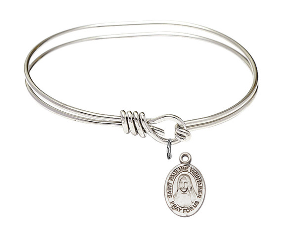 St Pauline Visintainer Eye Hook Bangle Bracelet - Sterling Silver Charm 9391SS