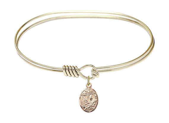 Miraculous Eye Hook Bangle Bracelet - Gold-Filled Charm 9682GF