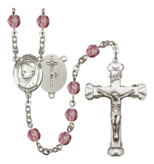 Pope Emeritace Benedict XVI Rosary - 6MM Fire Polished Beads 8235SS