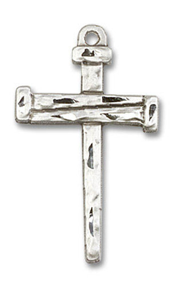 Nail Large Cross Pendant - Sterling Silver 1 x 5/8 0013SS