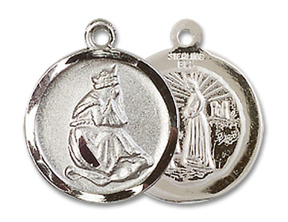 Our Lady of La Salette Medal - Sterling Silver 5/8 x 1/2 Round Pendant 0601LSS