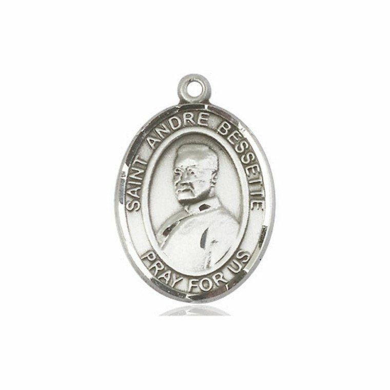 St Andre Bessette Medal - Sterling Silver Oval Pendant 2 Sizes