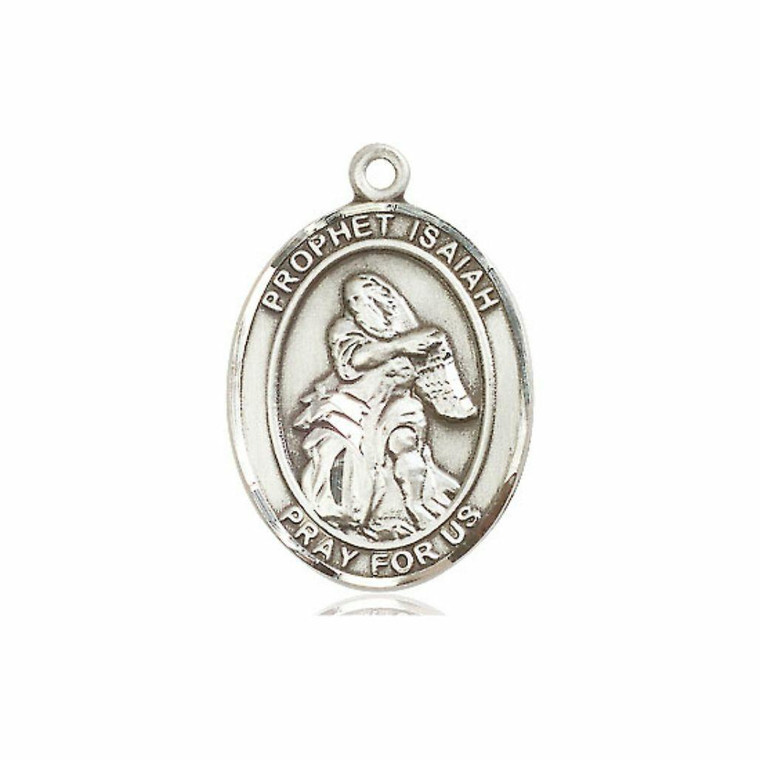 Prophet Isaiah Medal - Sterling Silver Oval Pendant 3 Sizes