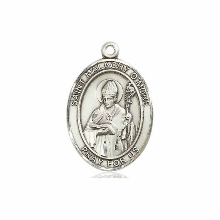 St Malachy OMore Medal - Sterling Silver Oval Pendant 3 Sizes