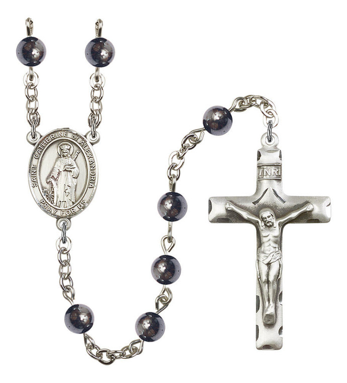 St Catherine of Alexandria Rosary - 7 Bead Options 8343SS