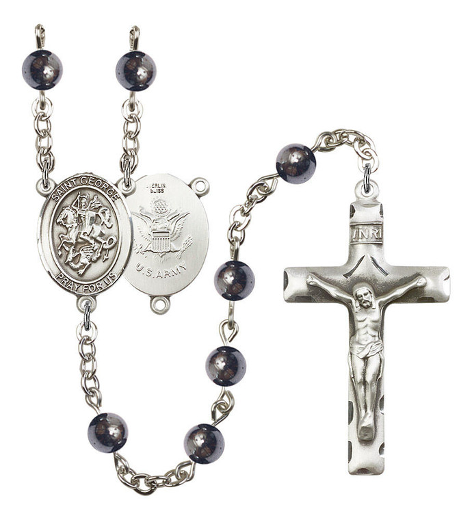 St George / Army Rosary - 7 Bead Options 8040SS2
