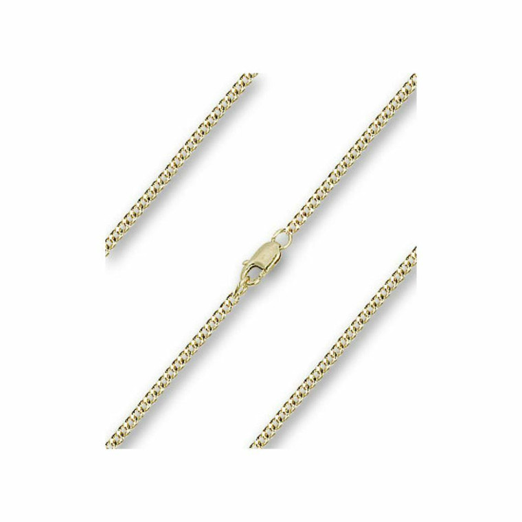 20 Inch 14KT Gold Semi Heavy Curb Chain