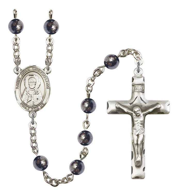 St John Chrysostom Rosary - 7 Bead Options 8357SS