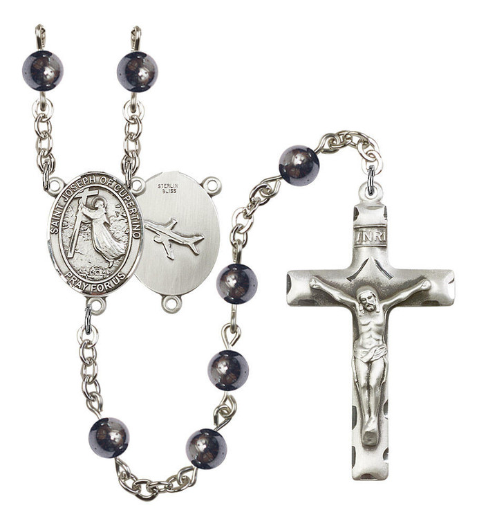 St Joseph of Cupertino Rosary - 7 Bead Options 8057SS