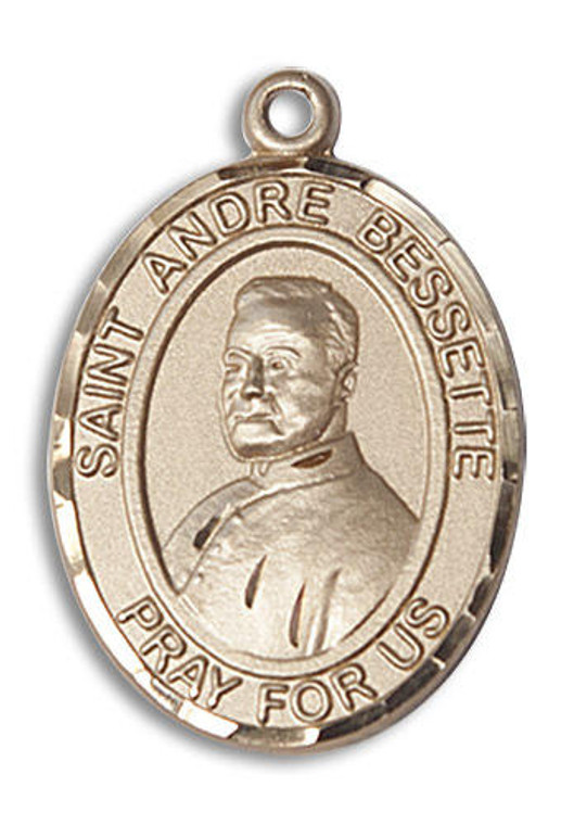 St Andre Bessette Medal - 14kt Gold Oval Pendant 2 Sizes