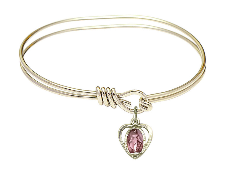 Miraculous Eye Hook Bangle Bracelet - Gold-Filled Charm 5401EPGF
