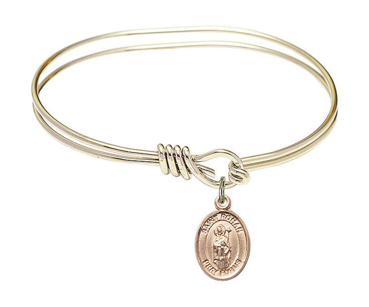 St Ronan Eye Hook Bangle Bracelet - Gold-Filled Charm 9315GF